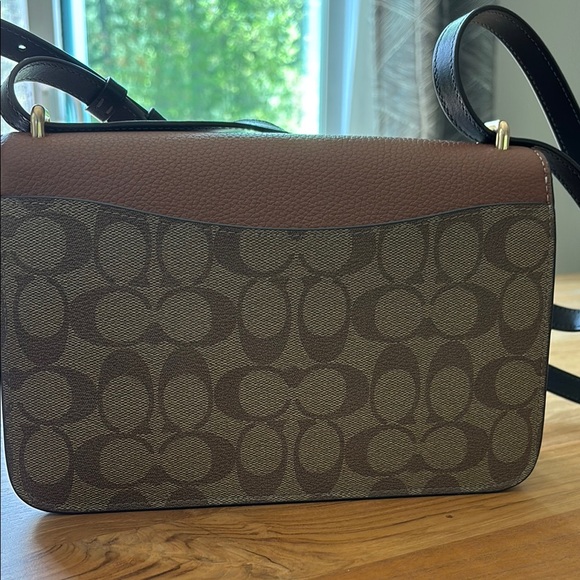Coach Brown and Tan Crossbody Bag with Signature Monogram- LIKE NEW - Picture 6 of 6